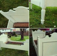 Schönes,antikes,bauernbett aus Gründerzeit um 1880 (shabby chic)