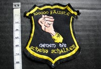 Aufnäher anti Schalke * 100000 Fäuste gegen die ... *  BVB Gladbach HSV Bayern