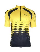 Athlex Radtrikot - Radshirt - Fahrradtrikot -kurzarm-atmungsaktiv - gelb/schwarz