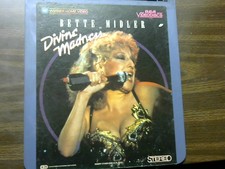 BETTE MIDLER IS DIVINE MADNESS   CED - SELECTAVISION VIDEO DISC    RS