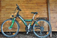 Kinderfahrad Grün,Schwarz 