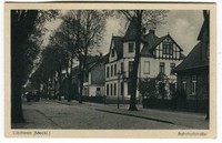 Original AK Lübtheen Bahnhofstrasse Mecklenburg Vorpommern Postkarte 