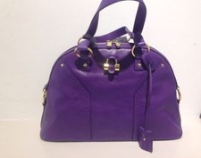 Yves Saint Laurent YSL handbag Muse black leather Medium size | eBay  