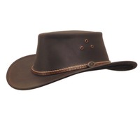 Barcoo Lederhut mit schmaler Krempe von Kakadu Traders Australia Restposten