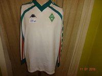 Werder Bremen Kappa Langarm Matchworn Trikot 2001/02 "ohne Sponsor" + Nr.3 Gr.L