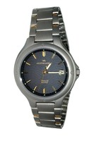 MEISTER ANKER Titan Herren Armbanduhr BiColor Vergoldet Datum für Allergiker