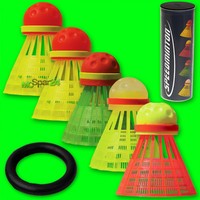 5 Speeder® Speedminton® Set Speed Badminton Federball Federbälle Bälle Sport NEU