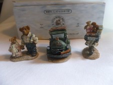 Boyds Bears Ted E Bear Shop Bearcedes, Ted E Bear w/Jr, Poppa McBear & Lucy