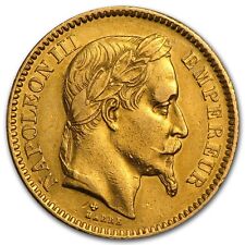 1852-1870 France 20 Francs Gold Napoleon Iii Coin Avg Cir - Sku #44326