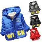 Baby Toddler Boy Girl Winter Warm Jackets Bear Hoodie Fleece Coat Outerwear Down