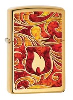 ZIPPO Benzin Feuerzeug messing poliert Z-Fusion Flame 60001625 NEU