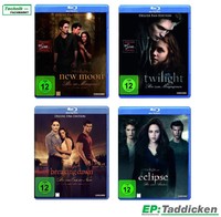 SET 4 Twilight Blu-ray Deluxe Fan Edition Filme mit umfangreichem Bonusmaterial