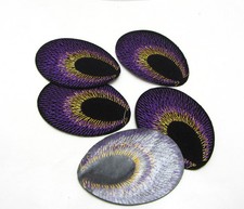 New 10pcs Embroidered Cloth Iron On Patch Sew Motif Applique peacock eye KQY-12