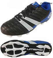 Umbro Corsica Engage Kinder Fußballschuhe Junior Schwarz Weiß Blau Gr 25 -38 Neu