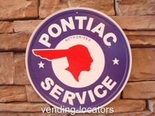 Pontiac Service Vintage Style Metal Embossed Tin Sign Plymouth Dodge Garage New