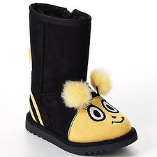 Nib New Jumping Beans Bumble Bee halloween winter dress up girl boots 7 Toddler