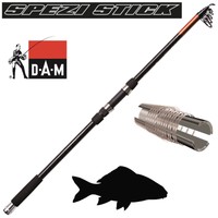 DAM SPEZI STICK Tele Carp, 3.60m, 2.75 LBS, 6 tlg.