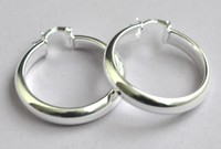 Ohrringe 925  Sterling Silber plattiert Schmuck Creolen Geschenk Ohrringe Neu 