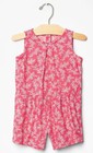 New- Baby Gap Size 3 Years Pink Floral Romper Nwt 