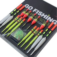 15pcs Posen Set Schwimmer Laufposen Angelset Angelzubehör Angelbedarf DODE