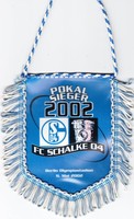 FC Schalke 04 + Wimpel + Banner + Pokalsieger 2002 + 11.Mai 2002 Olympiastadion