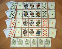 DDR KARTENSPIEL " ROMME BRIDGE CANASTA " ALTENBURGER SPIELKARTEN in OVP