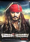 PIRATES Of THE CARIBBEAN IV DISNEY 4x6 ft DS Bus Shelter Poster 6FT JOHNNY DEPP
