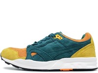 Puma XS850 Adventurer Hanon Gelb/Grün Leder Herren Sneaker (361406-01)