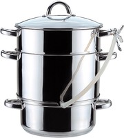 HOMESTYLE HSC Fruchtentsafter Entsafter Dampfentsafter Ø 26 cm, Edelstahl