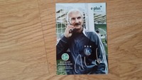 Rudi Völler handsignierte Autogrammkarte DFB original signiert