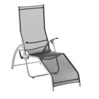 Kettler Bäderliege Tampa silber/schwarz - NEU!