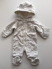 Baby Girl Infant Carter's Hoodie Snowsuit Size 3 Months All Over Coat, NWT Gift