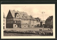 alte AK Bad Frankenhausen, Anger mit Hotel Thüringerhof 