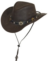  Scippis Concho mit GRATIS ZUGABE Westernhut Cowboyhut  Hut Lederhut Braun