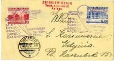 Poland Gordon Bennett Balloon Race Cover Warsaw to Gdynia