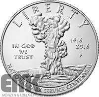 USA - 1 Dollar 2016 - 100 Jahre National Park - Silber in Stempelglanz - im Etui