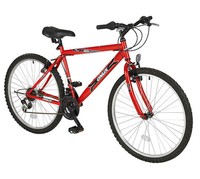 ONUX Mountainbike 26 Zoll / 46 cm Rahmen / 18 Gänge Shimano / Herren / Rot /