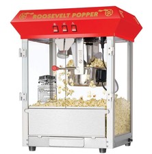 Roosevelt Tabletop Popcorn Popper Machine Pop Corn Maker Red Table Top 8oz Hot