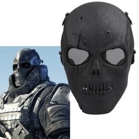 Neu Airsoft Softair Paintball Maske Schutzmaske Mask Gotcha Totenkopf Schädel CS