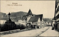 Ak Ebingen Albstadt im Zollernalbkreis, Partie an der Kirchgrabens... - 10081647