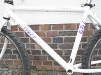 MTB Hopp 700 Alu Rahmen mit einigen Anbauteilen fette Schweißnähte Kult Retro 