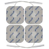 4 x KARBON-SILBER Pads Elektroden 50x50mm für Reizstromgerät TENS EMS Reizstrom
