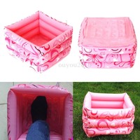 Aufblasbares Fußbad Massagegerät Fußmassagegerät Fußmassage Massage SPA Rosa Neu