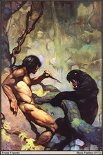 Authentic Frank Frazetta Print "Black Panther" #77 11 X 16