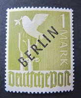 Berlin 1948, Mi.-Nr.: 17**, Schwarzer Aufdruck  "BERLIN",  Postfrisch