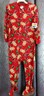 boy footie pajamas 4T 5T Healthtex red Christmas Moose design blanket sleeper 