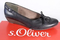 s.Oliver Ballerina Slipper Halbschuhe Pumps schwarz  NEU!!