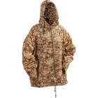 45" M/L BROWN CAMO Hooded WATERPROOF PONCHO Rain Coat Jacket Hunting Mens Ladies
