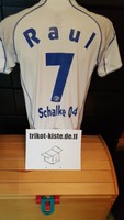 FC Schalke 04 Trikot RAUL M weiß away S04 adidas Gazprom Jersey Camsieta Maglia