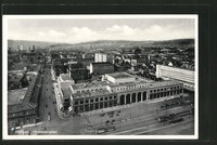alte AK Stuttgart, Blick auf Hindenburgbau 